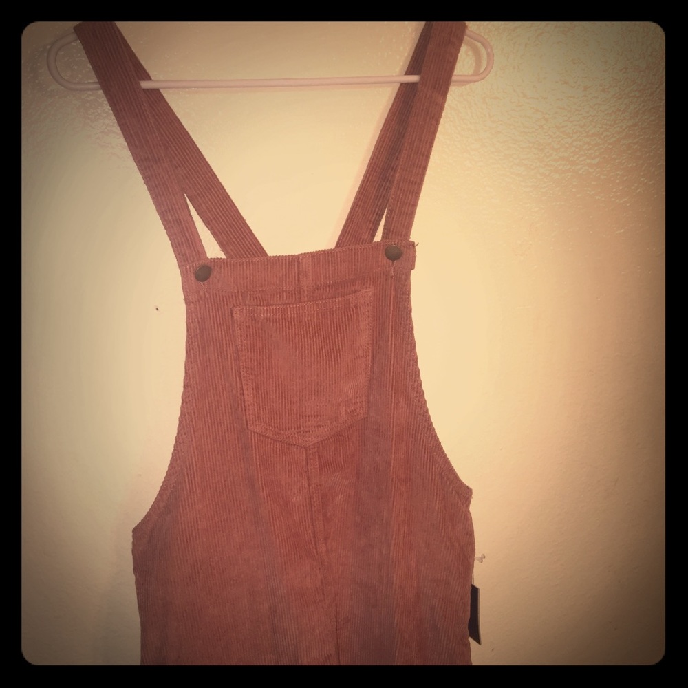 Forever 21 corduroy overall dress